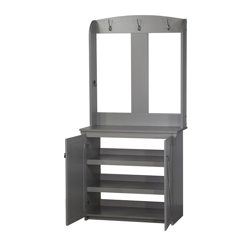 Portemanteau Safura 32,5 de large, Gris
