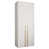 white matt + handles: gold
