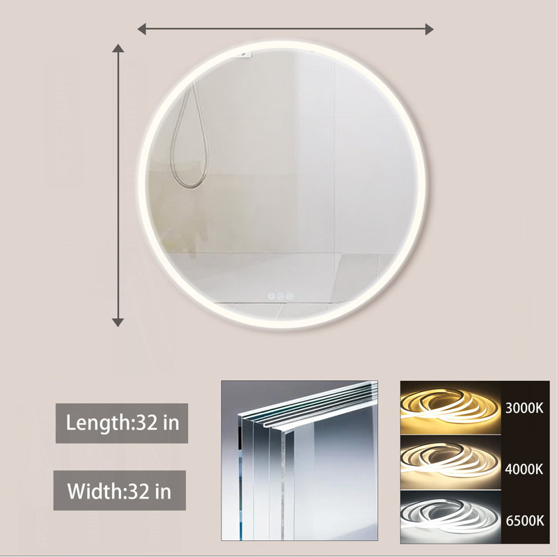 Miroir de salle de bain 32 po