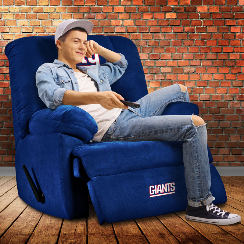 NFL Upholstered Recliner, New York Giants