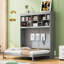 Lit escamotable mural Murphy avec tablettes supérieures et USB