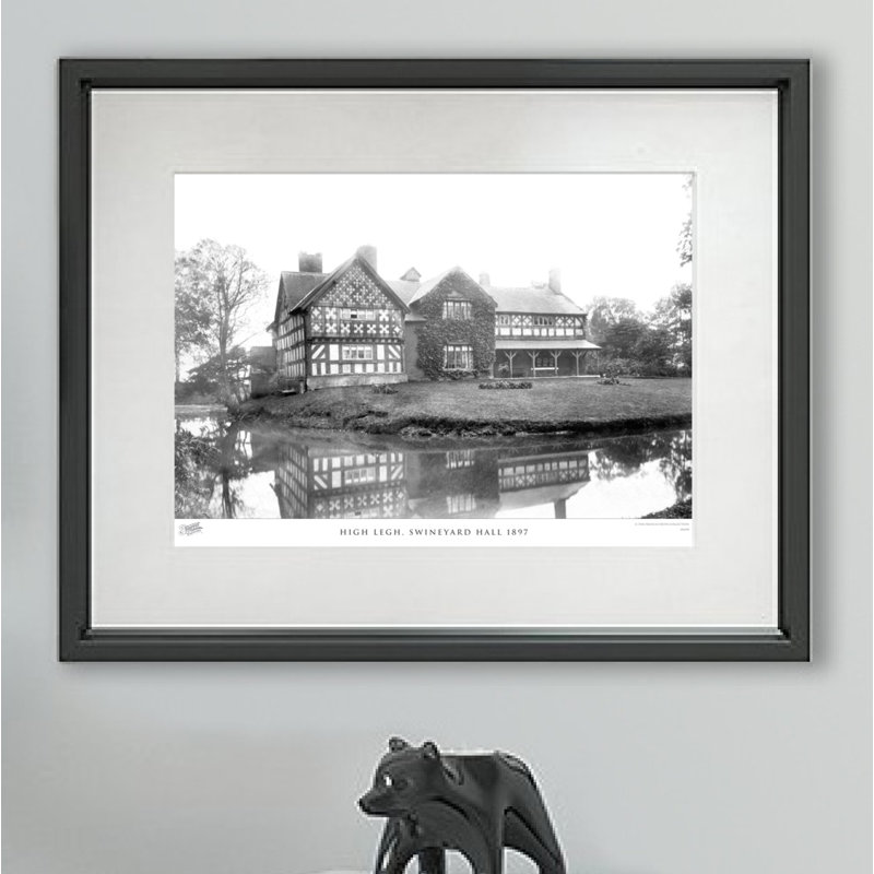 High Legh, Swineyard Hall 1897 - Single Picture Frame Print, 40cm H x 50cm W x 2.3cm D