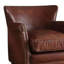  Chaise d'appoint Ikat en cuir fleur Wisteria