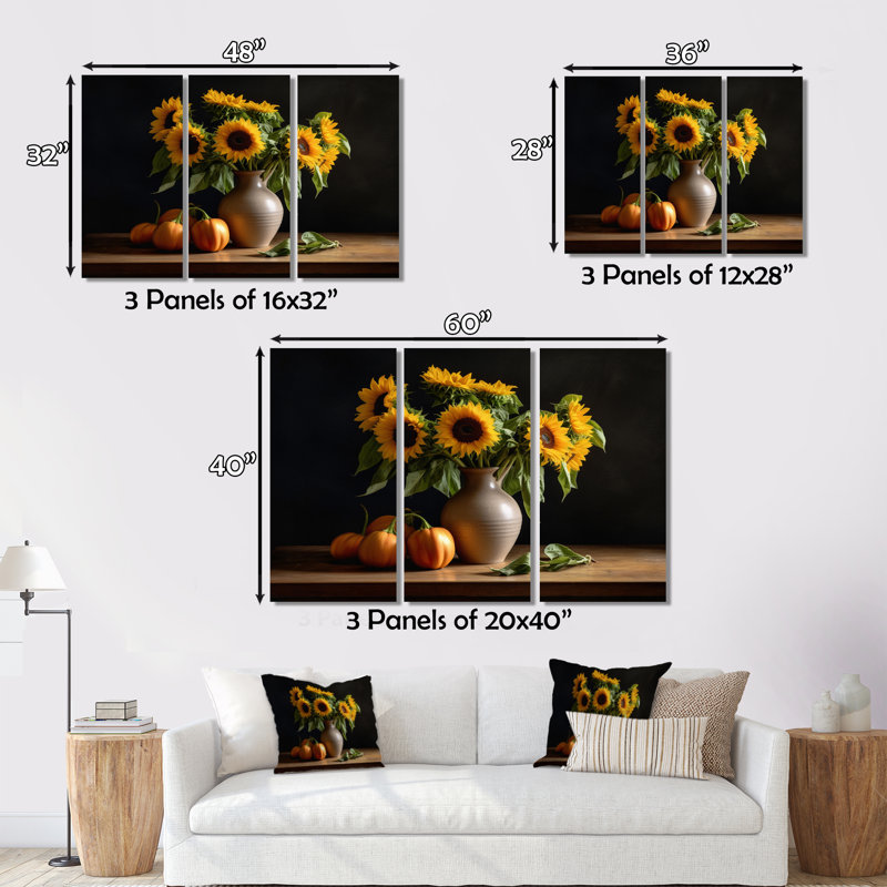 Farmhouse Plants & Flowers Wall Decor on Metal