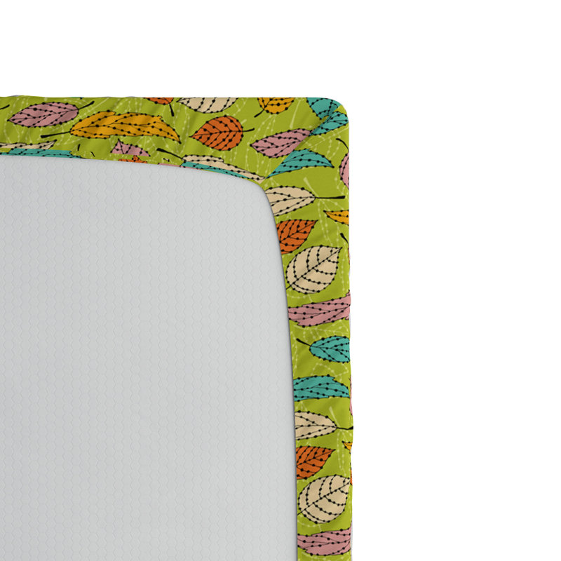 Microfiber Floral Fitted Sheet, Full Fitted Sheet