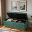 Banc moderne avec repose-pieds rembourré avec compartiment de rangement dissimulé, plateau rabattable et base en bois naturel-1635452061-1635452063