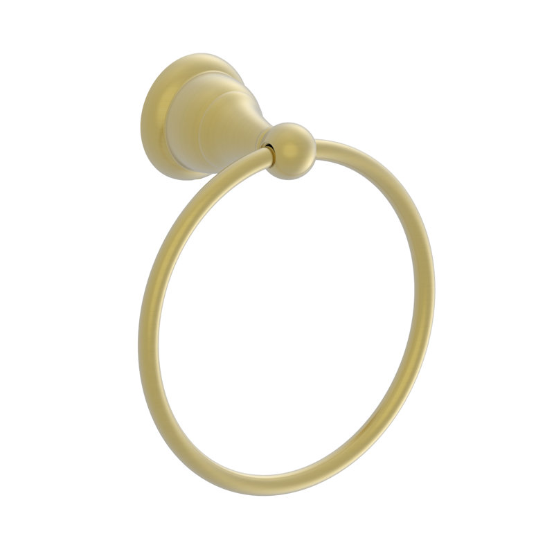 3-Piece Bathroom Hardware Set With Towel Ring, Toilet Paper Holder And 24 In. Towel Bar, Matte Gold