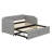 Velvet Upholstered Daybed With Pop Up Trundle-379249400