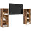 TV Cabinet Set 2 Pcs 107 X 35 X 37 Cm Engineered Wood-1504790493