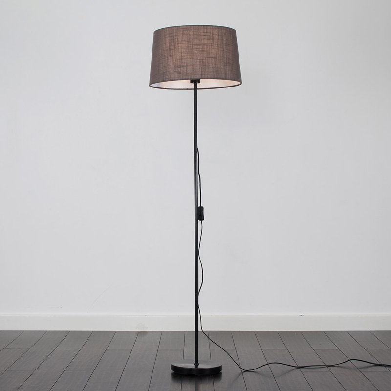 Bekbele 147cm Black Traditional Floor Lamp, No Bulb, Dark Grey