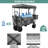 Extra Large Collapsible Wagon W/removable Canopy, 250lbs Foldable Garden Cart W/rear Storage, Big Wheel&adjustable Handles-100706636