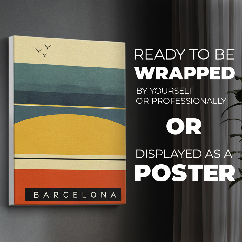 Summer Abroad II - Impression sur toile seulement - NON-CADRE, H 48 po x l 32 po