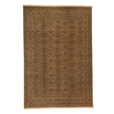 Hand-Knotted High-Quality Gold Area Rug