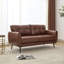 Corvo 61' Faux Leather Flared Arms Loveseat-1375517453