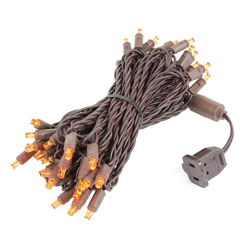 Guirlande lumineuse 50 lumières, Ambre