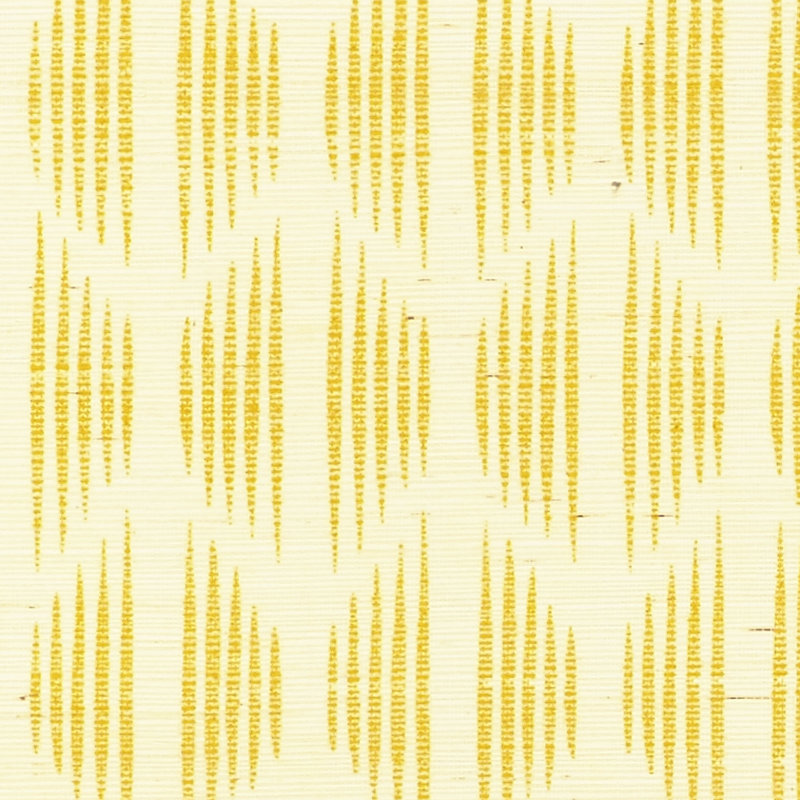 Schumacher x David Oliver Ovington Sisal Wallpaper, Yellow