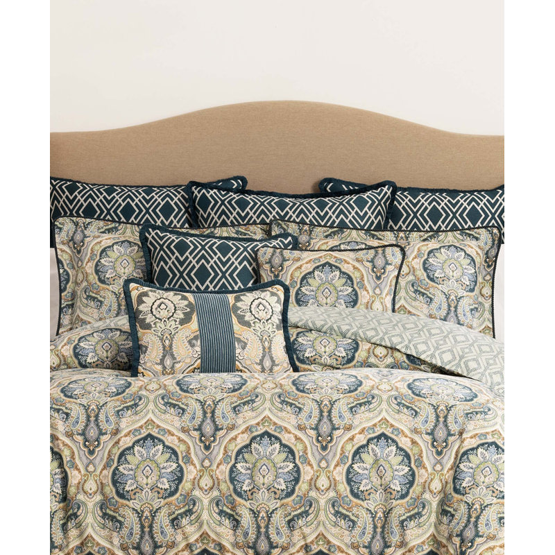 Harrogate Geometric Reversible Throw Pillow