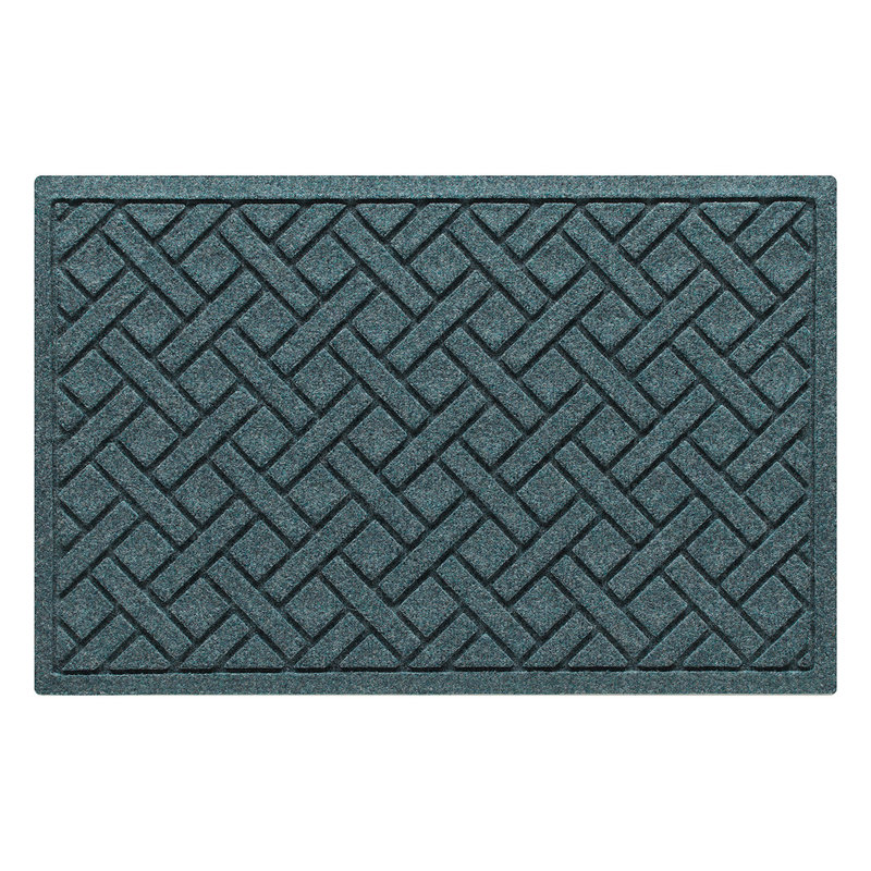 Paillasson intérieur 23 po x 35 po WaterHog® Lattice, H 0,375 po x l 36 po x P 24 po, Pierre bleue