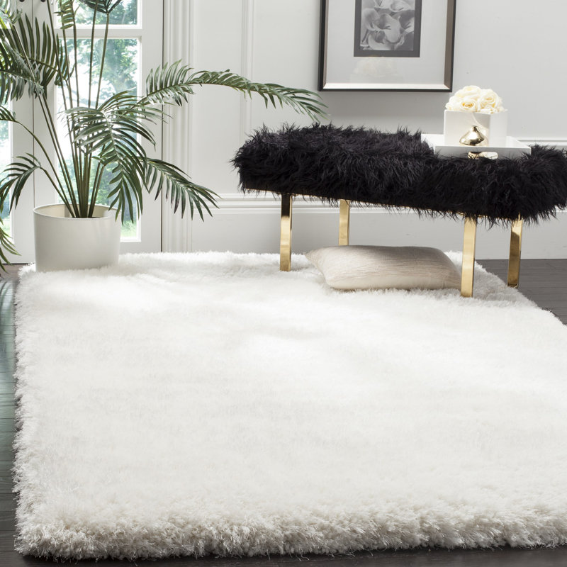 Handmade Tufted Ivory Area Rug, Rectangle 183 x 274cm