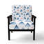 Chaise rembourrée géométrique Kids - fauteuil Mini Mountains Blue-4769334
