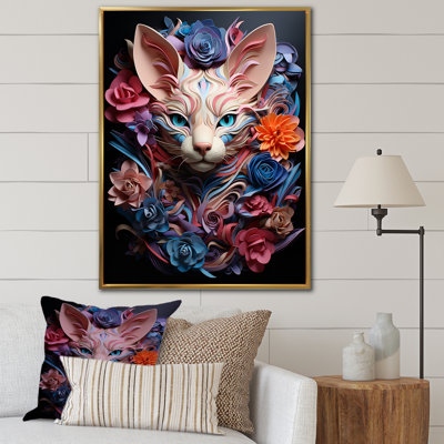 Chat, âme de sphynx, art mural sur toile