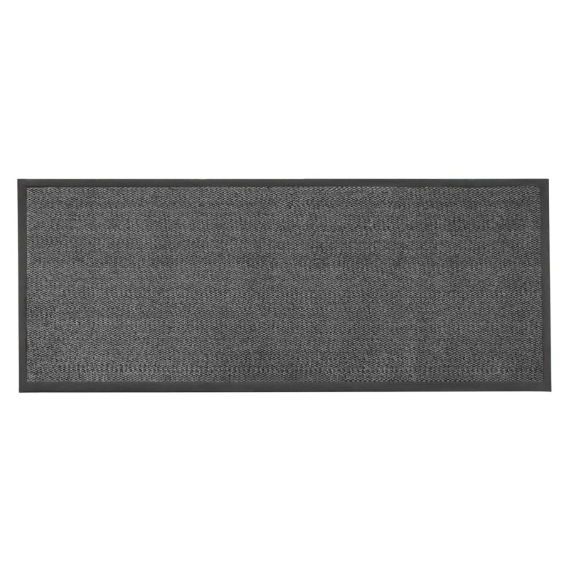 Non-Slip Indoor Doormat, Grey, Runner 60 x 150cm