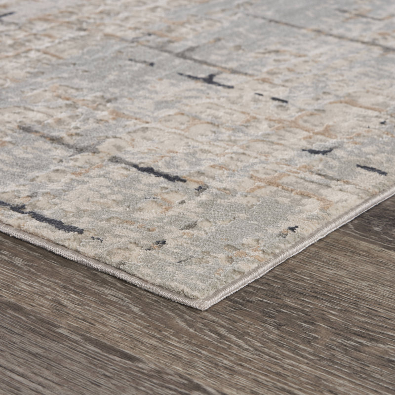 Abstract Indoor Rug, Rectangle 1'10" x 3'