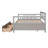 Gray Daybed With Two Storage Drawers - Solid Wood For A Tidy Home Living Area Enhancing Your Space-165472394