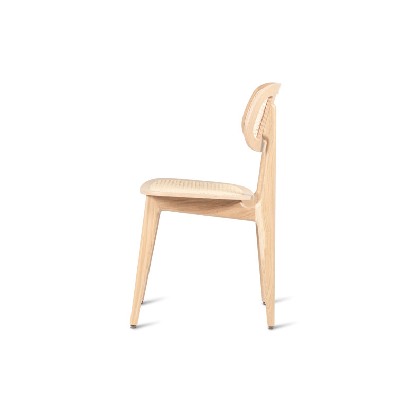 Titus Outdoor Dining Side Chair, Oak
