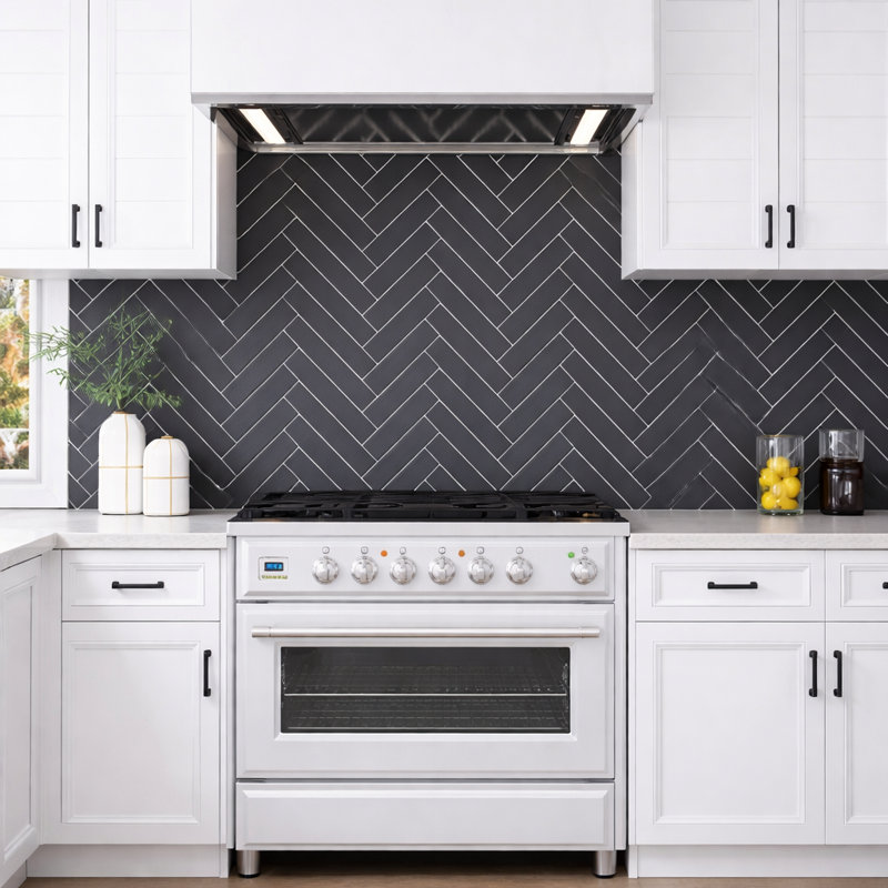 Chevron graphite moderne