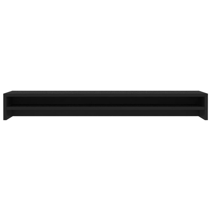 Dorle Wood Stackable Monitor Stand, Black