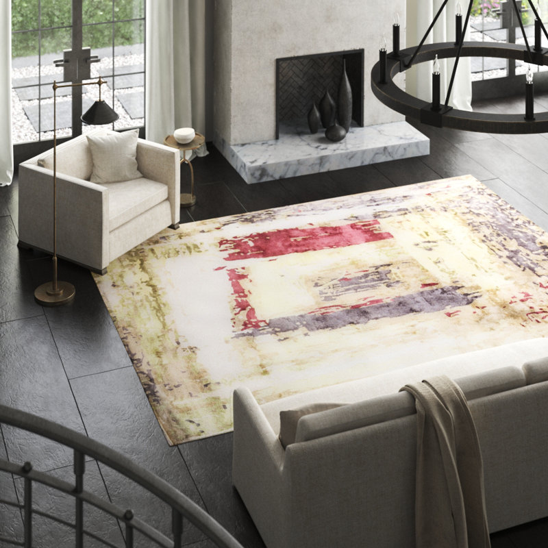 Trenton Abstract Area Rug, Rectangle 5' x 8'
