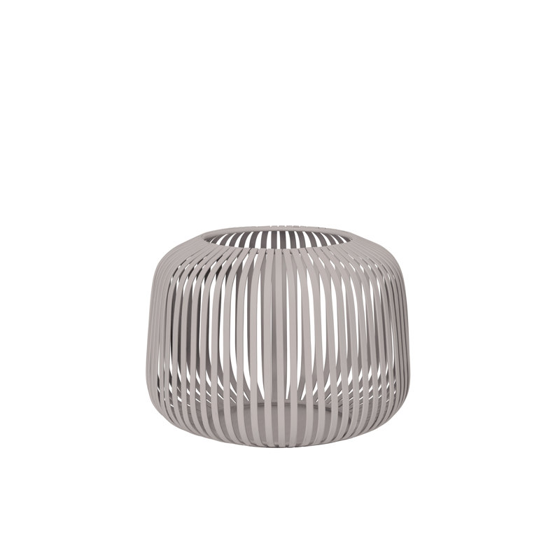 LITO Metal Tabletop Lantern, Mourning Dove, 4" H x 5.25" W x 5.25" D