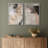 Grunge Abstract Paint Stroke Effect Organic Modern Artwork On Canvas 2 Pieces Print Wall Art-87607404-87607406-119400607