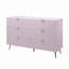 Commode Gaines rose lustré