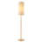Mondale FLOOR LAMP WITH OAK BASE AND NATURAL RATTAN SHADE