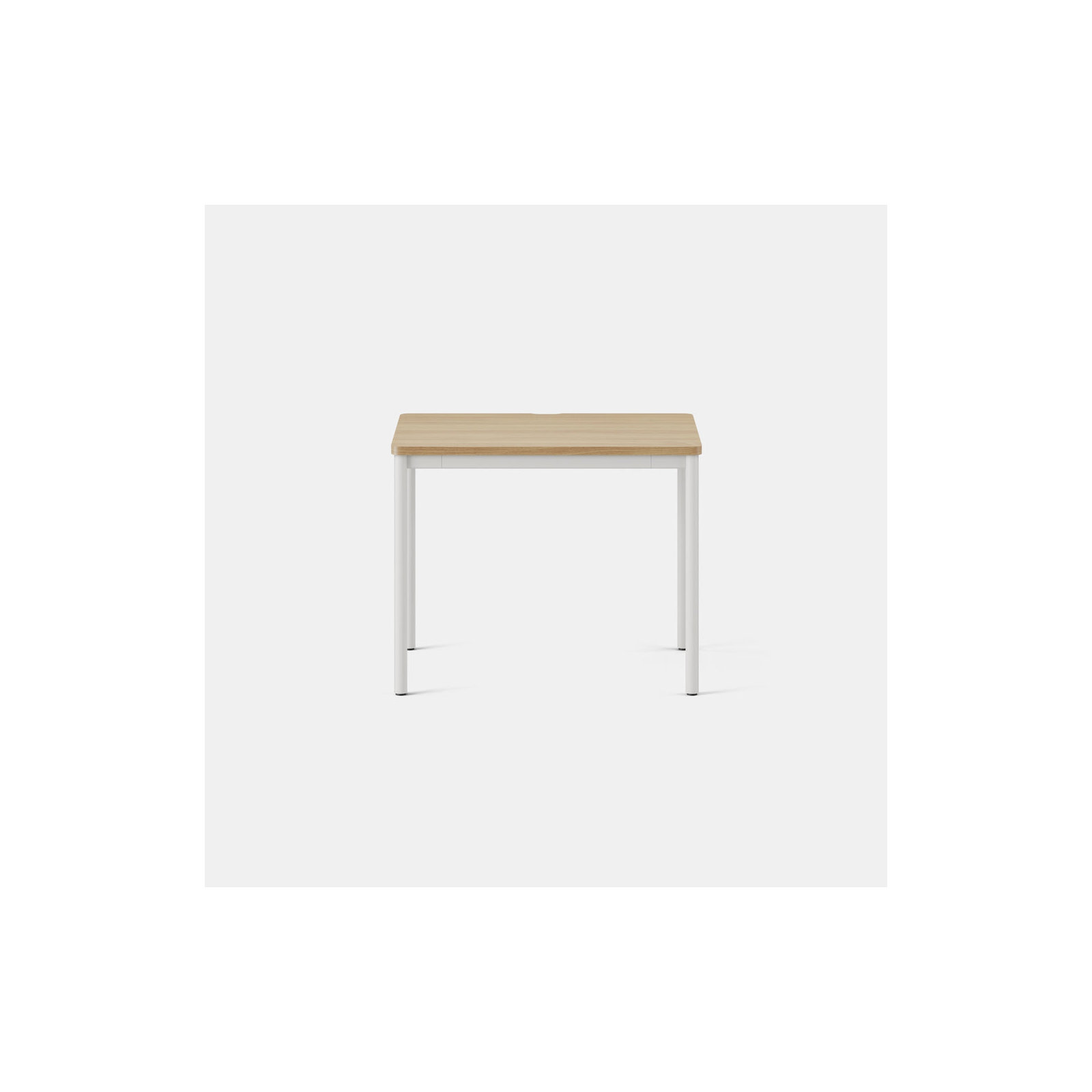 Daily Desk, Woodgrain, White, 28.5" H x 36" W x 24" D