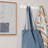 White Horizontal Aluminum 4-Hook Hanger