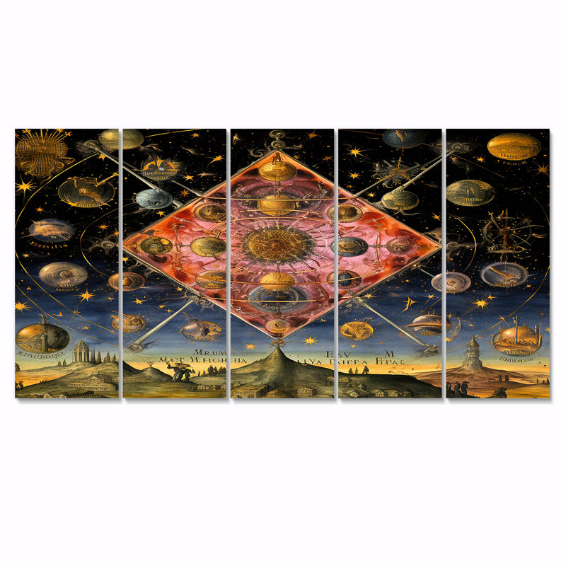 Ensemble d'alchimie 5 pièces, 32" H x 80" W
