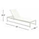 79" Long Reclining Single Chaise with Cushions
