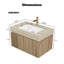 Meuble-lavabo mural 30 po avec lavabo et tiroir en contreplaqué avec tiroir et porte