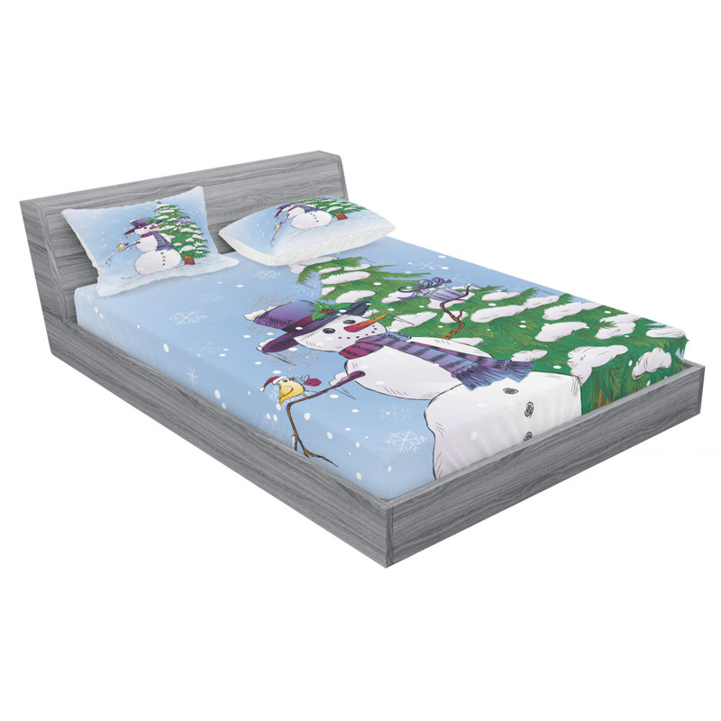 Microfiber Sheet Set, Queen Sheet Set with Fitted Sheet