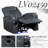 Blue And Black Power Recliner With Bluetooth