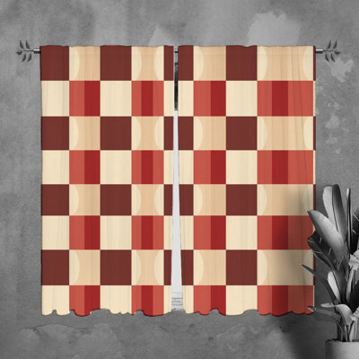 Paire de rideaux obscurcissant en polyester Mehma