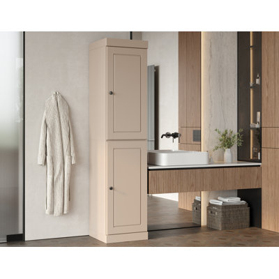 Armoire de rangement 100% bois massif Palace Imports, portes à panneaux surélevés, tablettes réglables, l 16,5 po x L 71,5 po