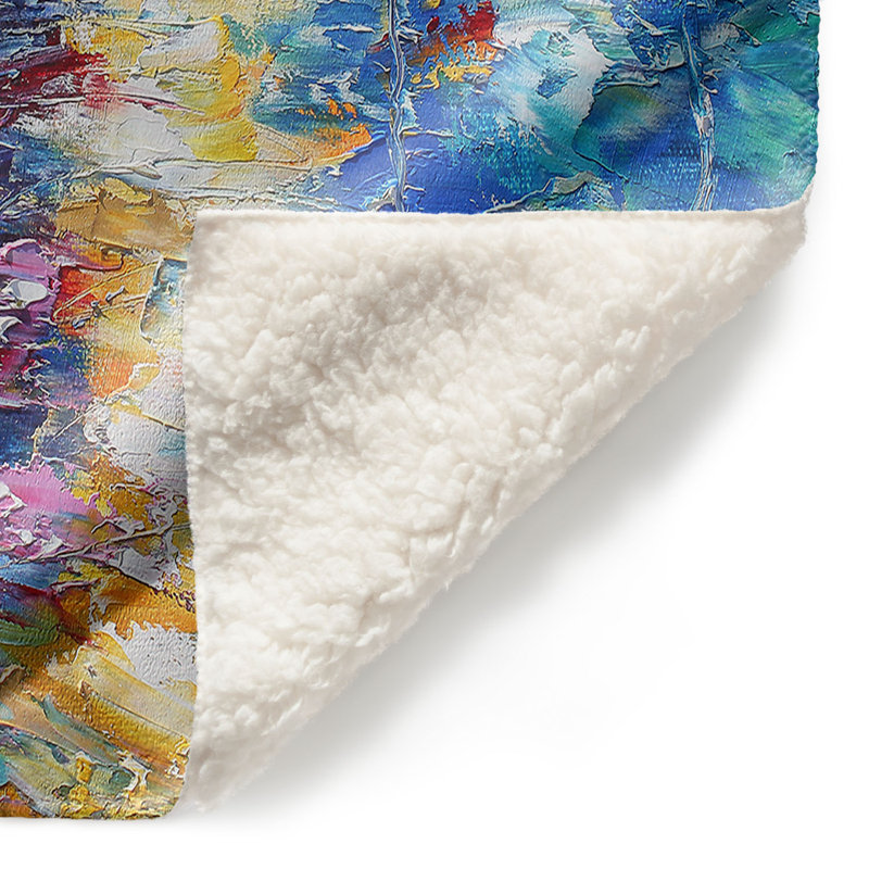 Couverture sherpa doux à voiliers, l 68 po x L 80 po