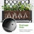 73"H×35"W Arch Metal Planter Box with Trellis with Wheels-1581043073