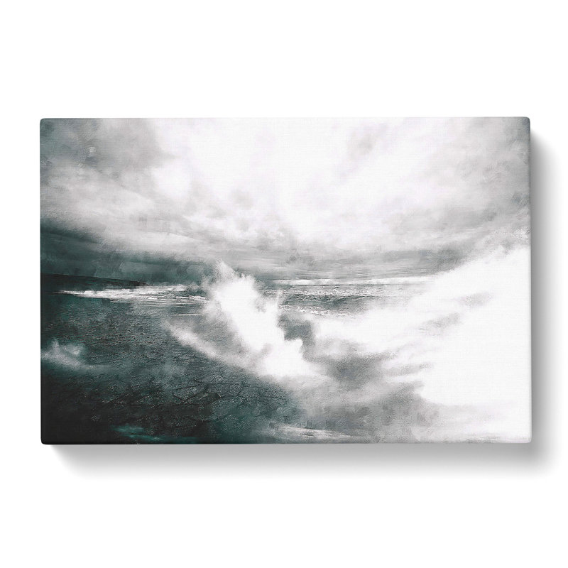 Crashing Waves - Wrapped Canvas Painting, 50cm H x 76cm W x 3cm D