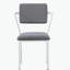 Chaise de bureau rembourrée à dossier ouvert