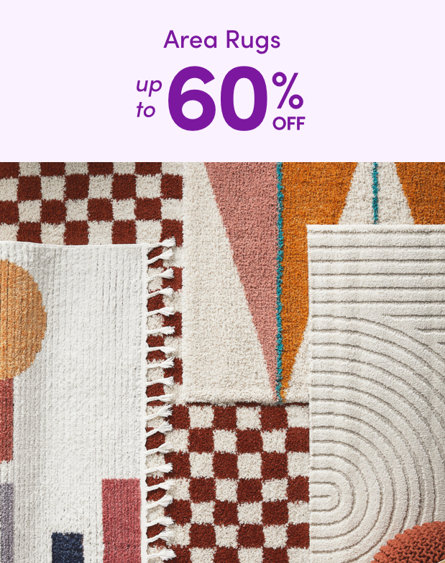 Area Rugs up to 60% OFF. 